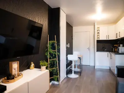 Cuisine ou kitchenette dans l'établissement La suite bohème, 4 prs, avec terrasse
