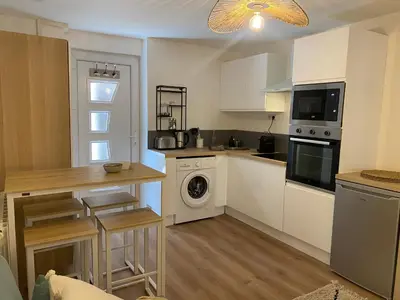 Cuisine ou kitchenette dans l'établissement Le Suchet