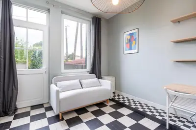 Coin salon dans l'établissement Green Place - Amazing house with swimming pool