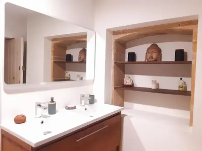 Plan de l'établissement Maison médiévale Beaujolaise 17e siècle Authenticité Calme