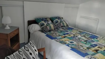 Un ou plusieurs lits dans un hébergement de l'établissement Superbe appartement à Seyssuel