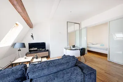 Télévision ou salle de divertissement dans l'établissement La Cabane de Masséna