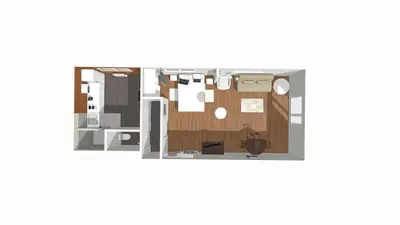 Plan de l'établissement Le Chantegrillet Grand Studio Quiet Garden