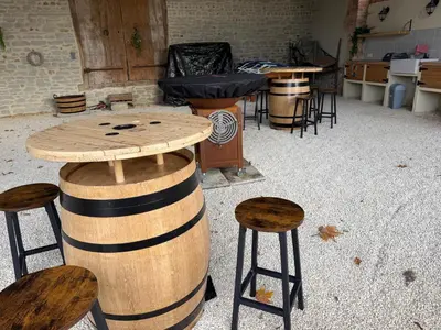 Coin salon dans l'établissement Villa HARMONIE