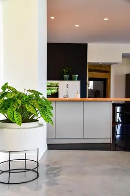 Cuisine ou kitchenette dans l'établissement Villa Molinant, évasion en Pierres Dorées