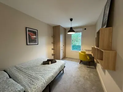 Plan de l'établissement Modern T3 renovated with new pool terrace and box