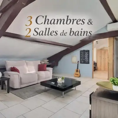Appartement 3 chambres proche gare