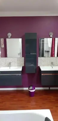 Salle de bains dans l'établissement Le brin de soleil reposant