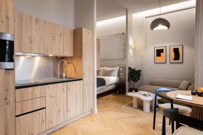 Un ou plusieurs lits dans un hébergement de l'établissement La Suite - Terreaux I - Studio with AC