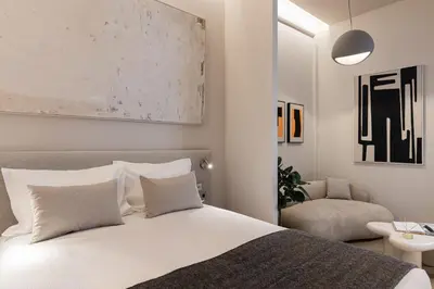 Un ou plusieurs lits dans un hébergement de l'établissement La Suite - Terreaux I - Studio with AC