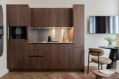 Cuisine ou kitchenette dans l'établissement La Suite - Terreaux III - Studio with AC