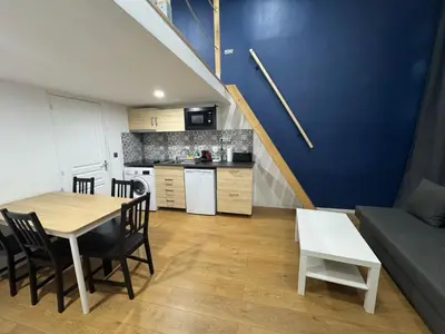 Cuisine ou kitchenette dans l'établissement Studio cosy proche du centre de Lyon