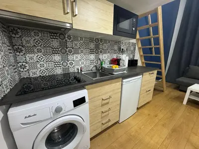 Cuisine ou kitchenette dans l'établissement Studio cosy proche du centre de Lyon