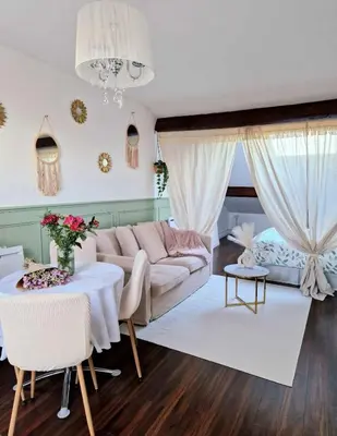 Coin salon dans l'établissement Chez Denise Studio Cosy Lyon