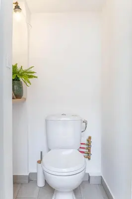 Salle de bains dans l'établissement Le Bel Ombre