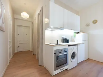 Cuisine ou kitchenette dans l'établissement BnGo I Luxe & Confort I Gare PartDieu, 2 personnes, Aéroport, Rhone-Express