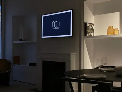 Télévision ou salle de divertissement dans l'établissement Suite design de luxe, Clim, Parking, cœur Lyon