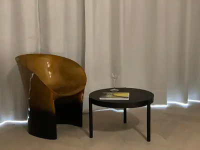 Coin salon dans l'établissement Suite design de luxe, Clim, Parking, cœur Lyon