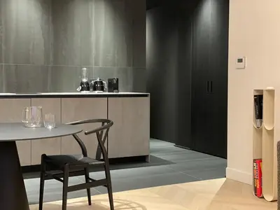 Cuisine ou kitchenette dans l'établissement Suite design de luxe, Clim, Parking, cœur Lyon