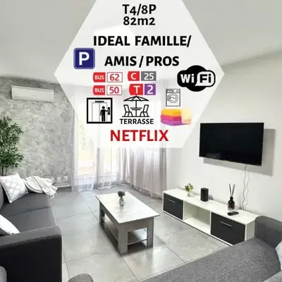 Le Citybreak BeauT4 Moderne Terrasse-Centre-Ville Parking gratuit