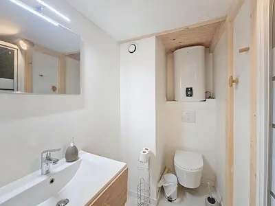 Salle de bains dans l'établissement La Suite Brazier