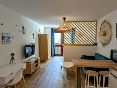 Télévision ou salle de divertissement dans l'établissement Studio le Lagoon - Bourgoin Centre