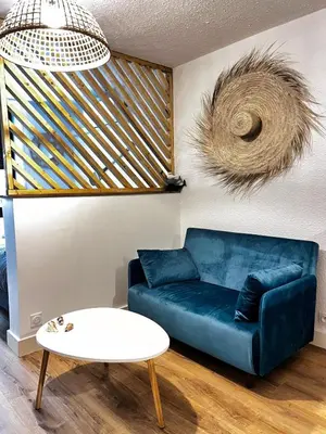 Coin salon dans l'établissement Studio le Lagoon - Bourgoin Centre