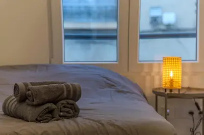 Un ou plusieurs lits dans un hébergement de l'établissement Pasteur Collection - Design & Cosy - 2pers
