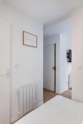 Un ou plusieurs lits dans un hébergement de l'établissement Apartment Perron - Cozy 2 people - Oullins