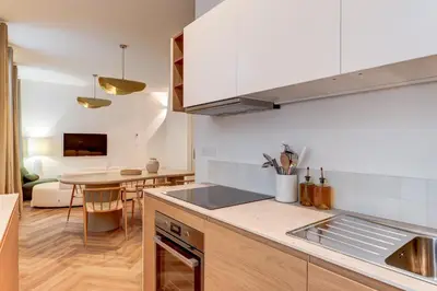 Cuisine ou kitchenette dans l'établissement NOCNOC - Maison Louise