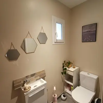 Salle de bains dans l'établissement la chambre de Valérie