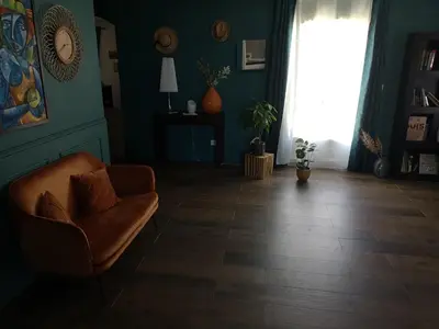 Coin salon dans l'établissement Villa provençale