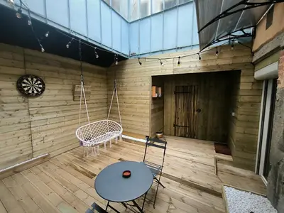 Plan de l'établissement Love Room, studio Woody Spa , Balnéo