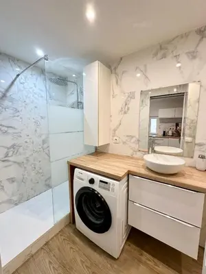 Salle de bains dans l'établissement La Petite Grange