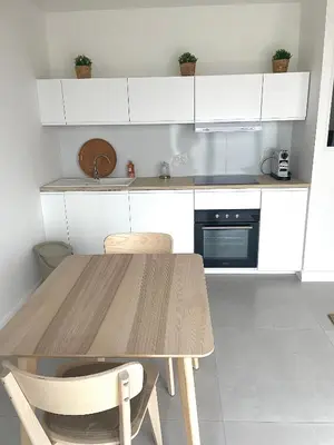 Cuisine ou kitchenette dans l'établissement Les Casas de Sísi