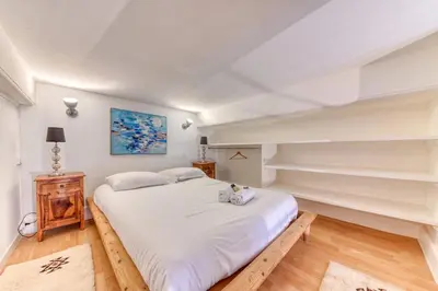 Un ou plusieurs lits dans un hébergement de l'établissement GuestReady - Duplex Croix Rousse