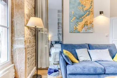 Coin salon dans l'établissement Elegant 2-room apartment in the heart of Lyon - Nomad by Welkeys