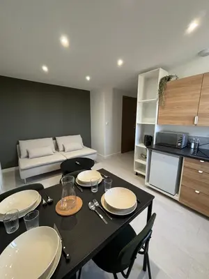 Cuisine ou kitchenette dans l'établissement Le 19 Saint Priest en Jarez