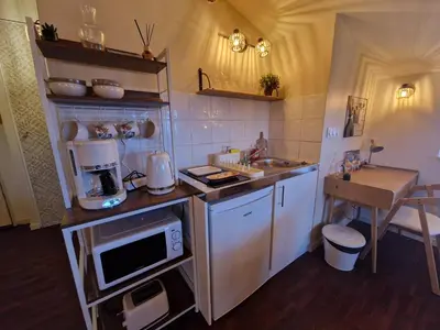 Cuisine ou kitchenette dans l'établissement Suite Lodge