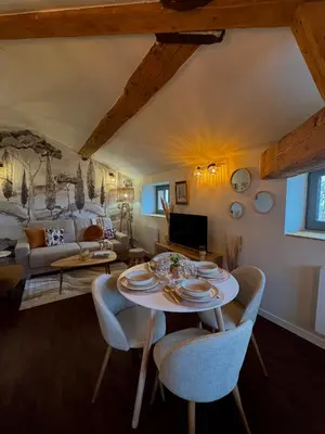 Télévision ou salle de divertissement dans l'établissement Suite Lodge