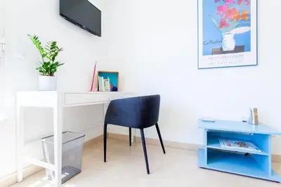 Télévision ou salle de divertissement dans l'établissement Cosy studio Lyon 1er Croix Rousse