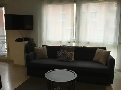 Coin salon dans l'établissement Joli studio