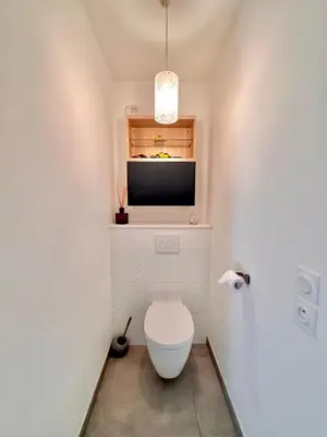 Salle de bains dans l'établissement Superbe Appartement climatisé
