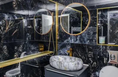 Salle de bains dans l'établissement Appartement de Luxe à Lyon