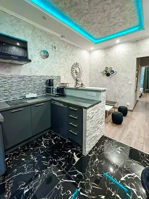 Cuisine ou kitchenette dans l'établissement Appartement de Luxe à Lyon