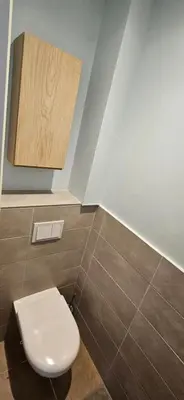 Salle de bains dans l'établissement Appartement entier Lyon-Villeurbanne au 1er d'une discrète maison