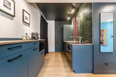 Cuisine ou kitchenette dans l'établissement Garet - Furnished apartment - Downtown Lyon