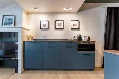 Cuisine ou kitchenette dans l'établissement Garet - Furnished apartment - Downtown Lyon