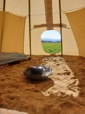 Plan de l'établissement Tipi en pleine nature