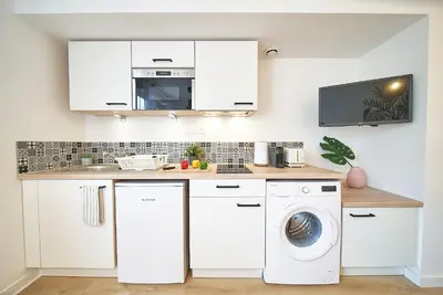 Cuisine ou kitchenette dans l'établissement Studio - L'ännexe